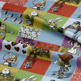 Tissu numérique Mickey Mouse couleur chocolat 100 % coton 145 cm de large, idéal pour l'artisanat, le matelassage, la couture, la confection de vêtements et les loisirs créatifs pour enfants